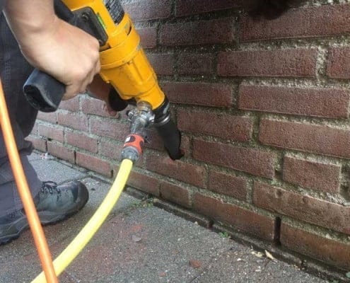 Gaten in kruipruimte boren Valkenswaard