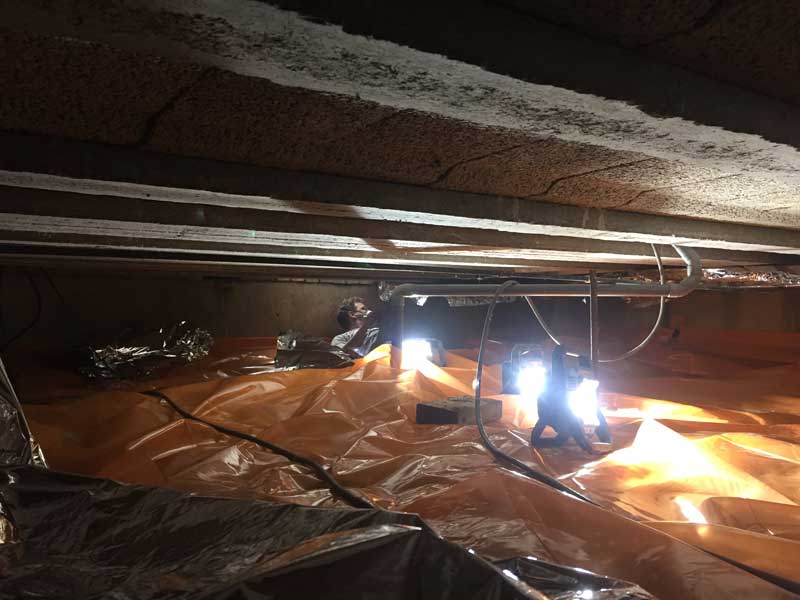 kruipruimte ventilatie in Boekel