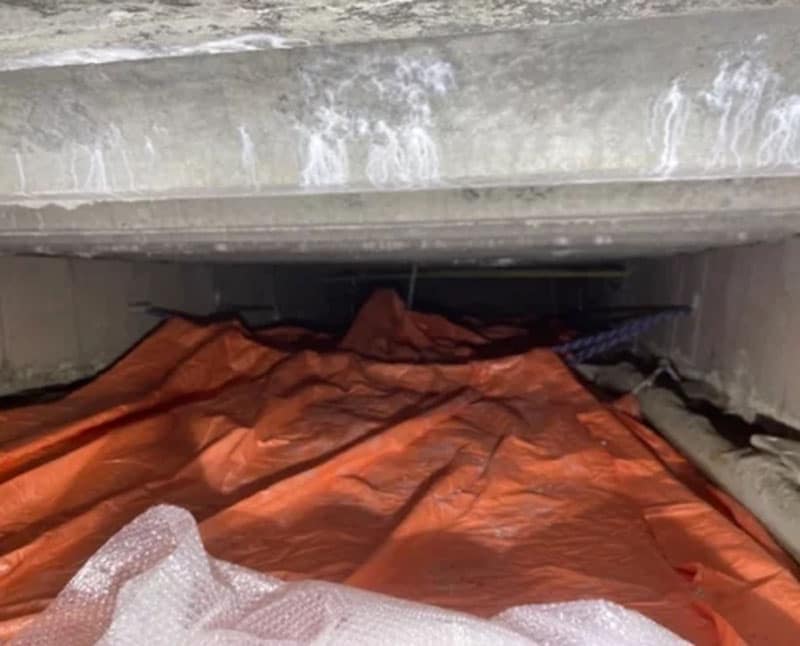 Kruipruimte in Voorschoten, voorzien van kruipruimte ventilatie