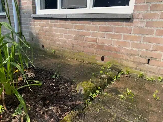 Ventilatiegaten in buitengevel Eindhoven